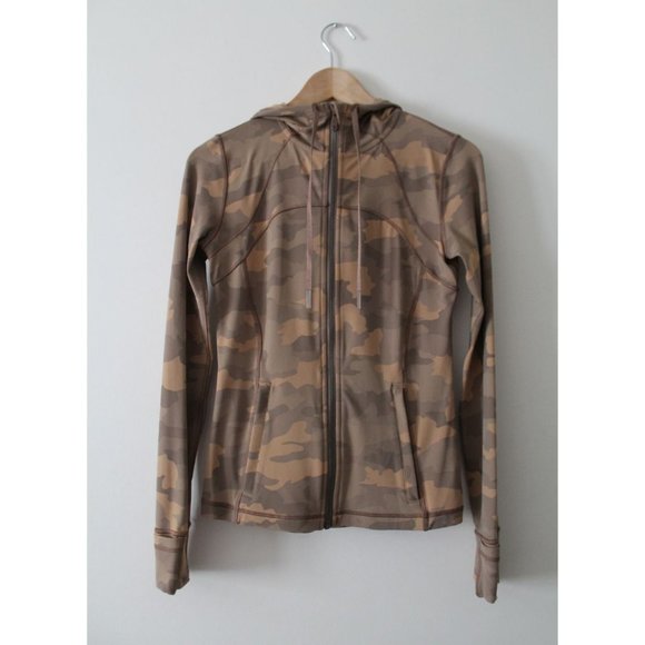 Lululemon Hooded Define Jacket Nulu Heritage 365 Camo Beige Multi Size 6 - Picture 4 of 9
